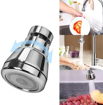 Swivel Kitchen Sink Faucet Aerator Solid Copper High-Pressure Faucet Spray Head  Leak-Proof Super Nozzle Filter Adapter 1