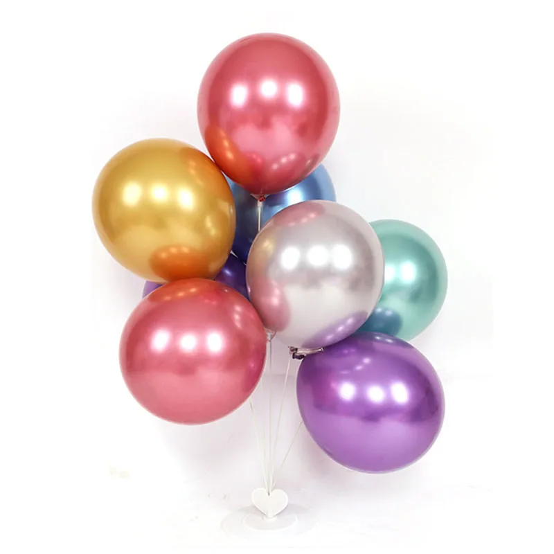 

10PCS 10inch Rose Gold Silver Metal Latex Balloon Wedding Birthday Decoration Valentine Party Supplies Thicken Helium Balloon