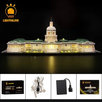 

LIGHTAILING LED Light Kit For Architecture 21030 United States Capitol Building Block Lighting Set (Not Include The Model)