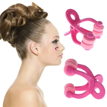 

2 Styles Practical Plastic Silicone Nose Bridge Lifting Shaping Shaper Clipper Pro Beauty Nose Clip Corrector Nose Massage Tool