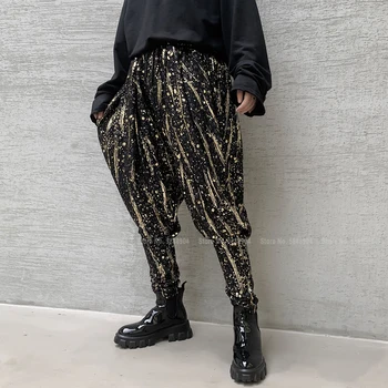 

Japanese Harajuku Style Casual Harem Pants Men Fashion Hip Hop Streetwear Medieval Viking Pirate Gothic Retro Wide Leg Trousers
