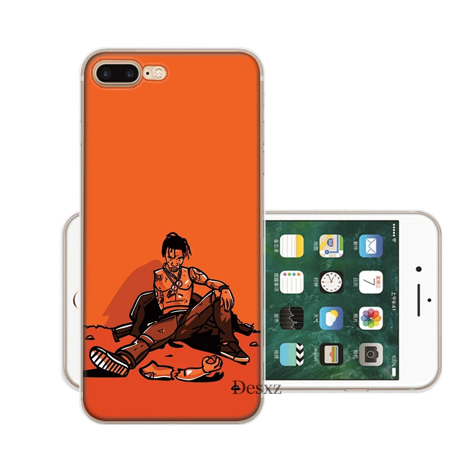 Мобильный чехол для телефона Iphone X XS Max XR 6 6S 7 8 Plus 5 5S SE жесткий чехол Трэвиса Скотта хип-хоп