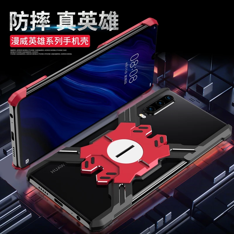 

Spiderman Series for Huawei P30 Pro Case Metal Penel Bumper Cover For Huawei Mate 20 30 P20 Pro Nova 4 Honor View 20 Phone Case