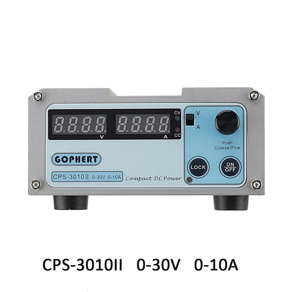 Gophert CPS-3010II 110 V/220VAC до 30V 10A Мини DC Регулируемый цифровой импульсный источник Питание CPS-3010 для детей, на возраст от 0 до 30V 0-10A трансформатор БП