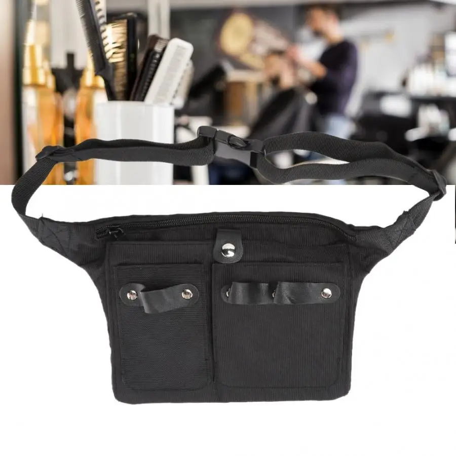 Аксессуары для парикмахерских многофункциональные портативные ножницы поясная сумка зажим для волос расческа Парикмахерская сумка для хранения инструментов черная Парикмахерская