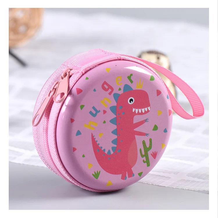 Small Dinosaur Coin Headset Cartoon Purse Cute Key Plus Mini Bag Children Kid Boy Girl For Gift Wallet