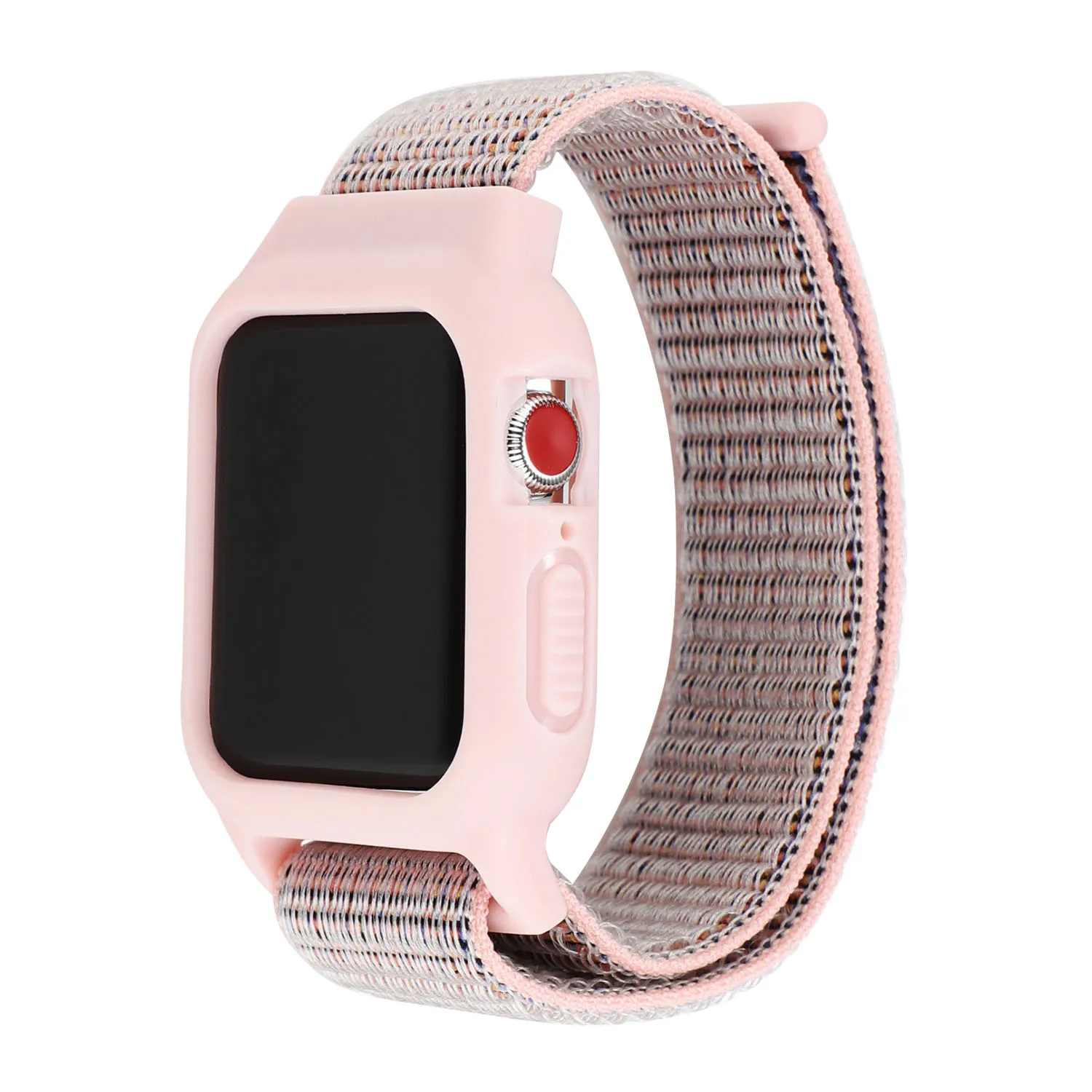 Pink Sand Спортивный нейлоновый ремешок-петля для Apple Watch Series 2 3 4 5 Чехол-ремешок дышащий браслет для 44 мм 40 мм 42 мм 38 мм iWatch - Band Color: Pink Sand