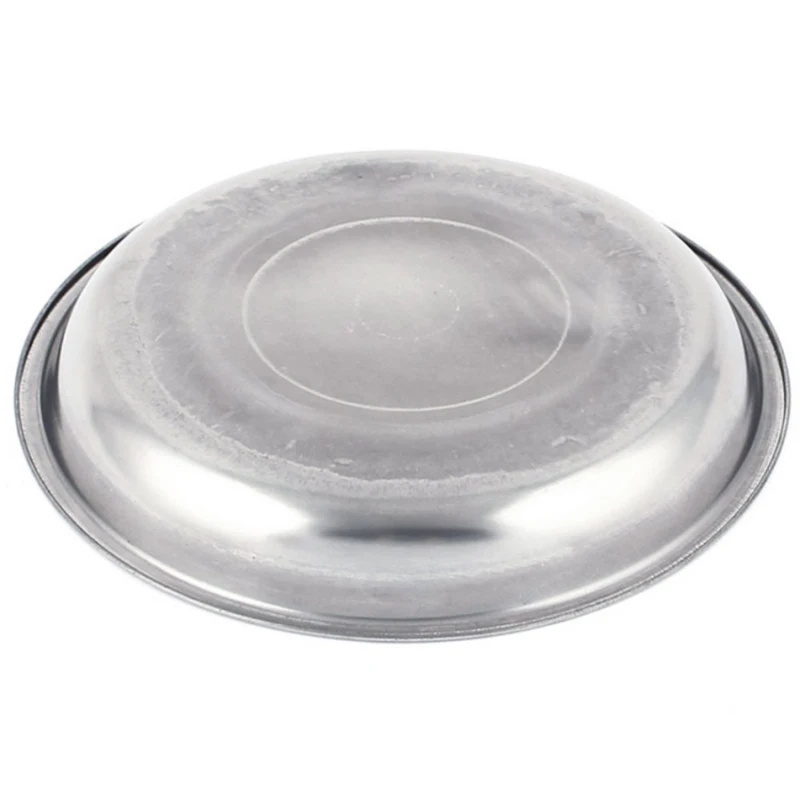 Quality Camping 18cm Dia Steel Tableware Plate Dinner Food Container