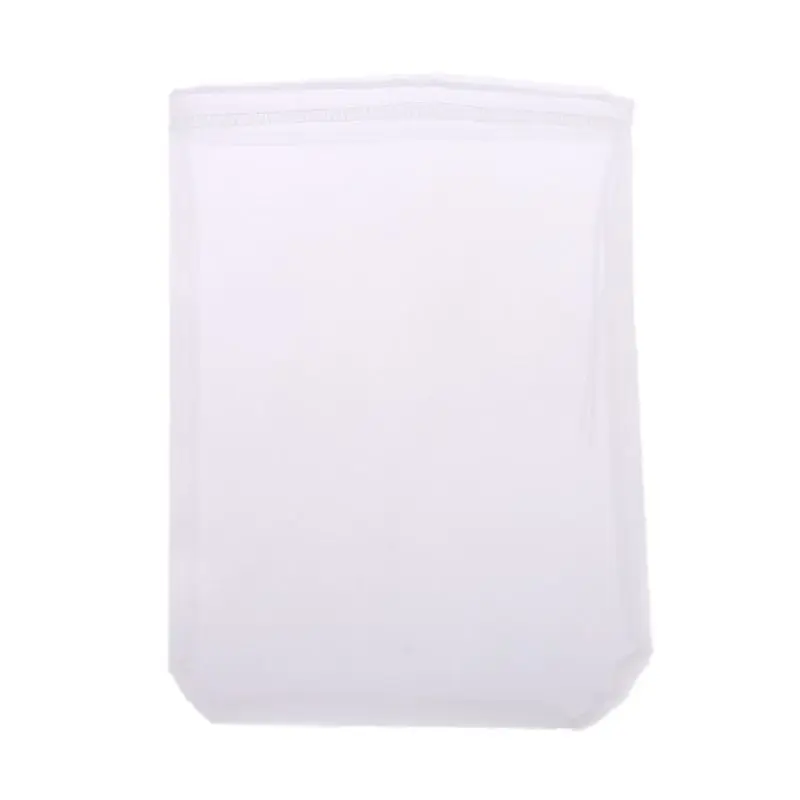 Reusable Nylon Nut Milk Bag Drawstring Fine Mesh Cheesecloth Filter Bag Food Strainer for Soy Tea Cold Brew Coffee Fruit Juice