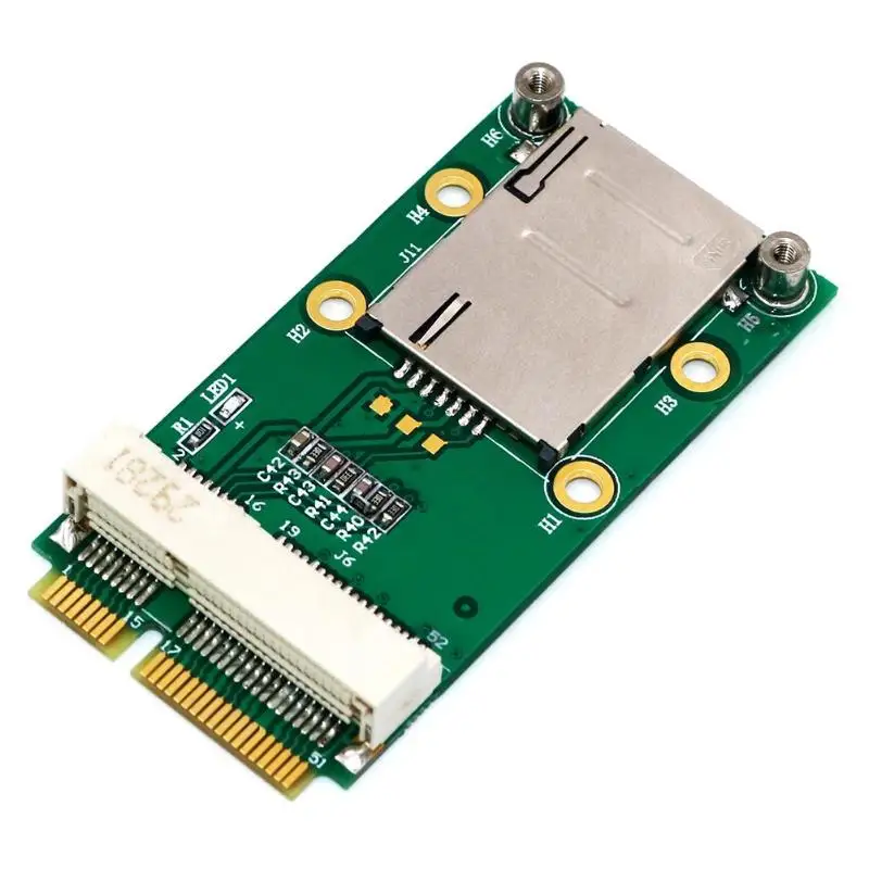 Мини-адаптер PCI Express для модуля 3g 4G с слотом USIM Mini PCI E для мини-переходная карта pci-e карта Поддержка 3g/4G WWAN LTE gps карта