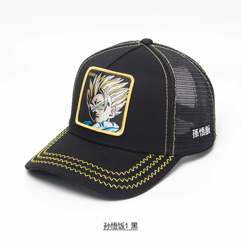 Популярный бренд Goku супер 12 стилей Dragon Ball Snapback хлопковая бейсбольная кепка для мужчин и женщин хип-хоп папа сетчатая шапка бейсболка дропшиппинг - Цвет: Красный