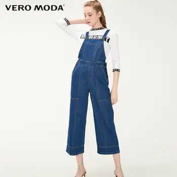 

Vero Moda Women's 100% Cotton Wide-Leg Overalls Jeans | 319164501