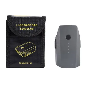 

Lipo Battery Explosion-proof Safe Bag for DJI Mavic Pro Battery Fireproof Case Fiber Storage Box Protector