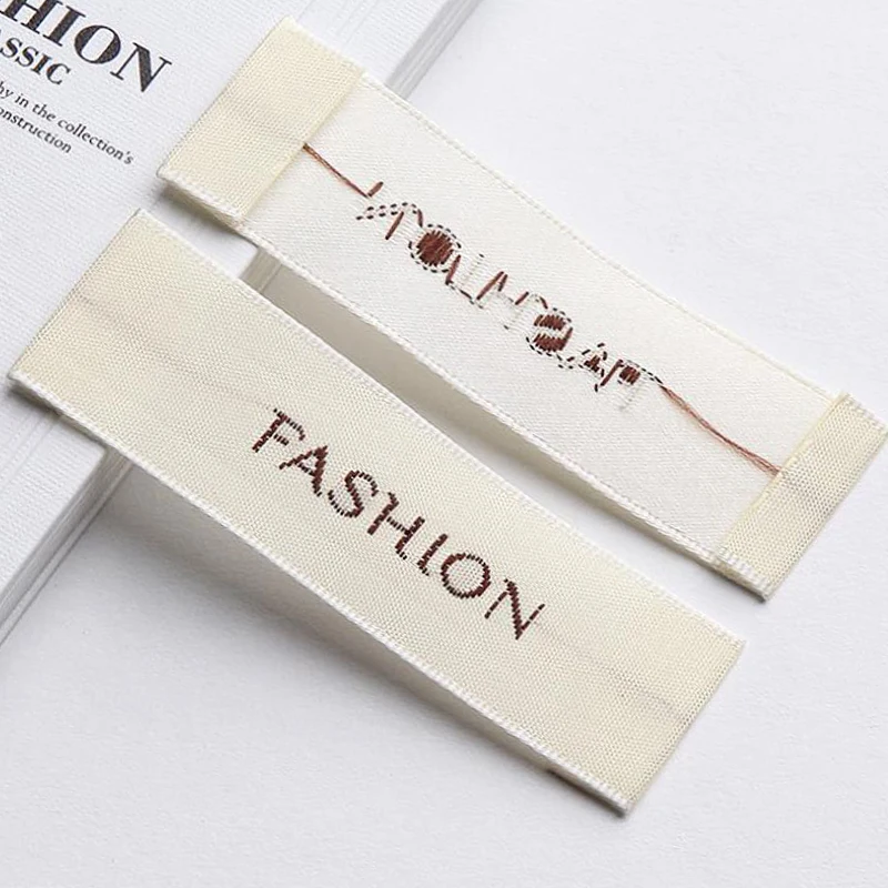 Под заказ этикетка clothLabelWithLogoGarmentLabelsSeparateCutOrFolded1000pcs/лот под заказ|custom sewing labels|cloth