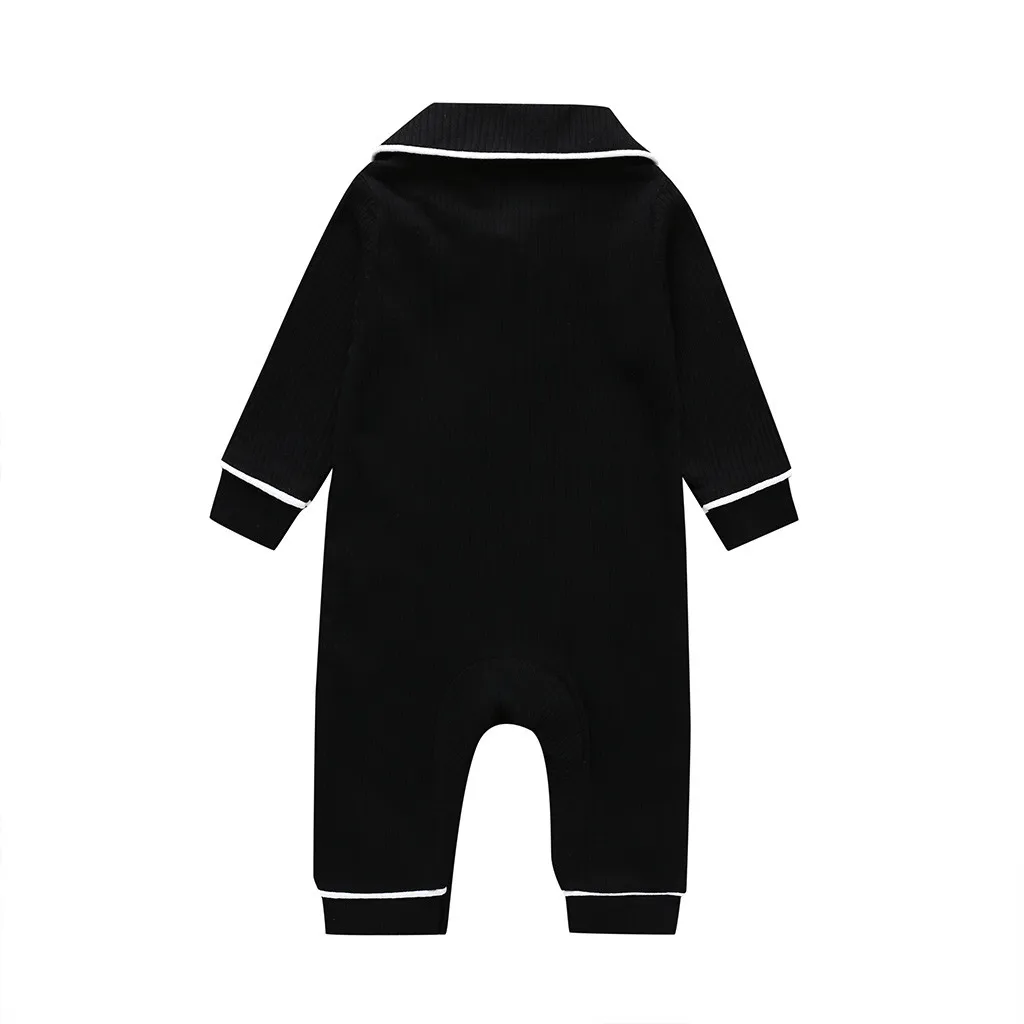 Одежда для новорожденных девочек, комбинезон с квадратным воротником и бантиком, комбинезон, одежда, одежда однотонный хлопковый комбинезон с длинными рукавами для малышей
