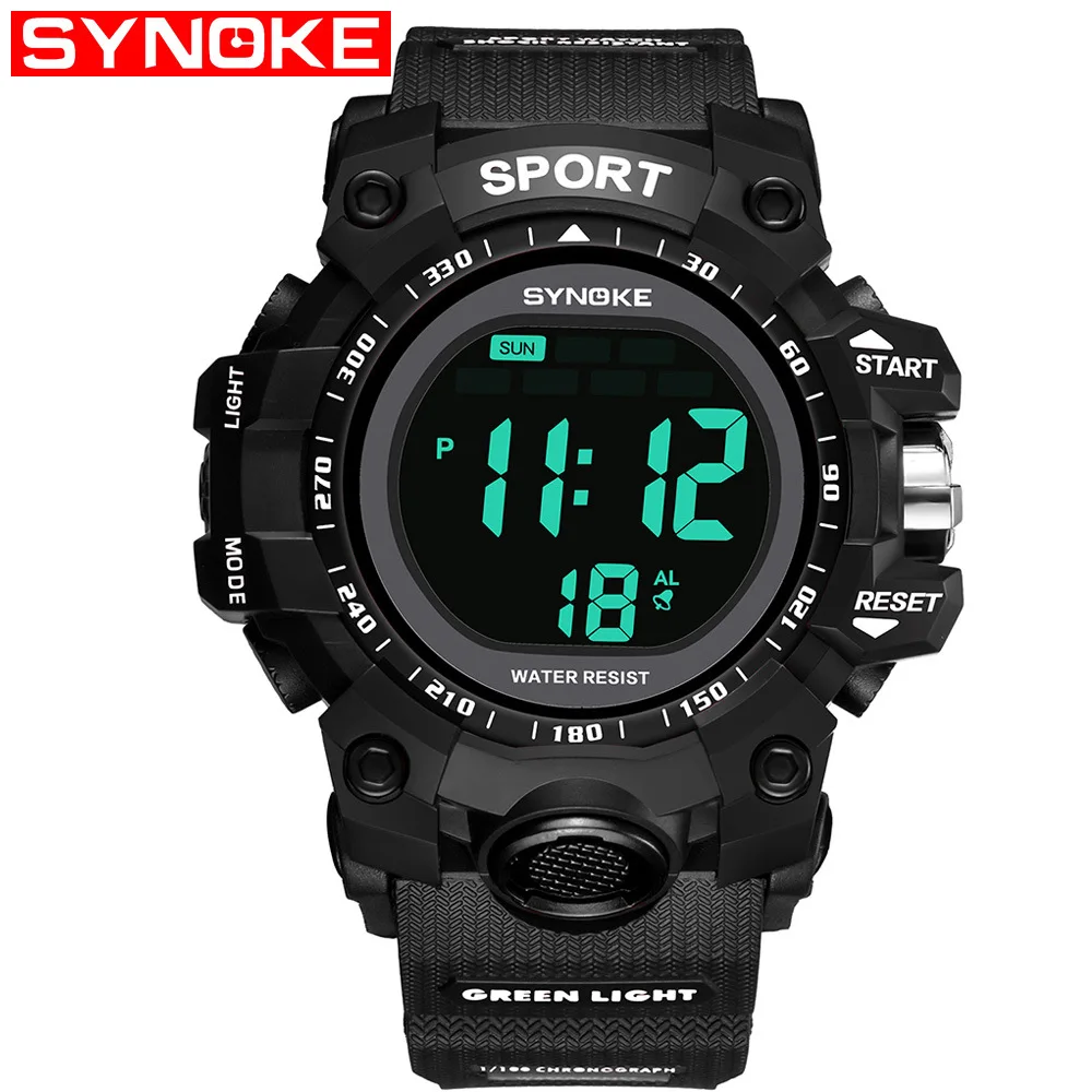 

Synoke SYNOKE Students Electronic Watch Men Multi-functional Big Screen Display Night Light Alarm Waterproof New Products Hot Se
