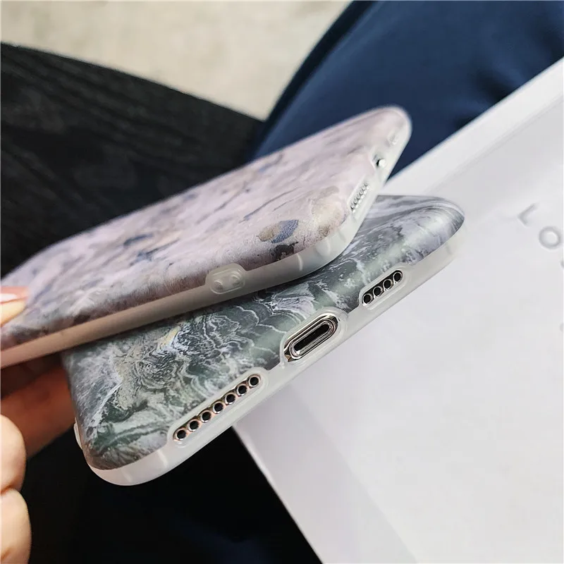 Мраморный чехол для телефона iPhone 11 Pro MAX X XR XS Max, мягкий силиконовый чехол-накладка для iPhone 7, 8, 7 Plus, промышленный мраморный чехол