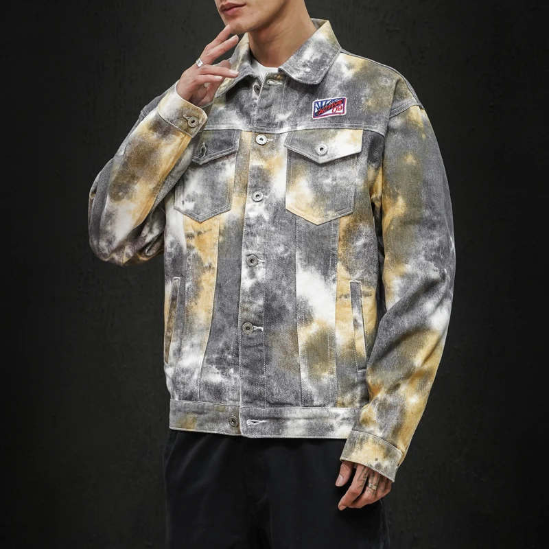 

2020 spring and autumn new jacket men's wild Japanese loose large size single-breasted pocket casual jacket men's fashion jacket