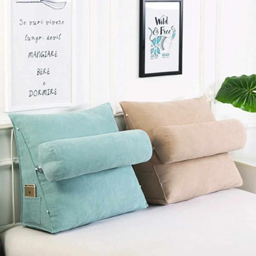 

Bedside Backrest Cushion Large Back Support Cushion Orthopedic Seat Cushion Comfort Decoracion Hogar Nordico AKD011