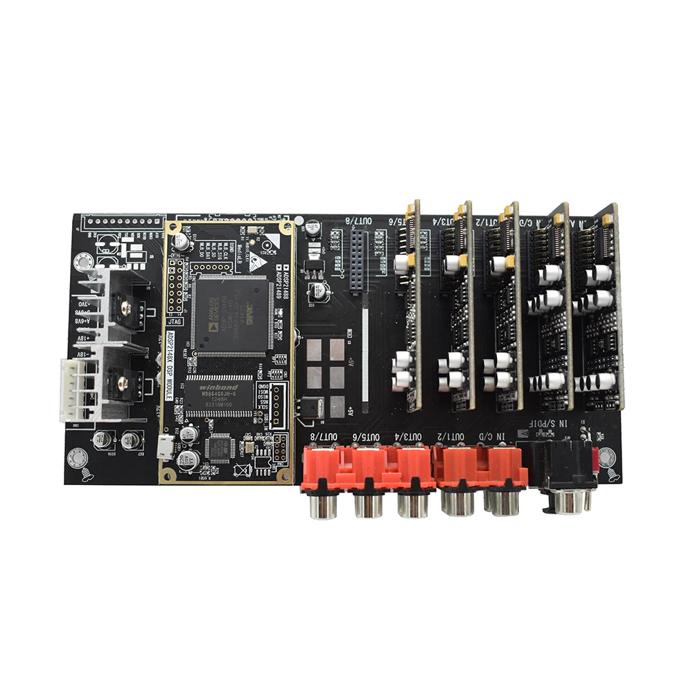 Lusya ADSP21489 макетная плата АЦП PCM1804 Вход ЖК дисплея + DAC PCM1798 Выход доска 4 в 8 процессор