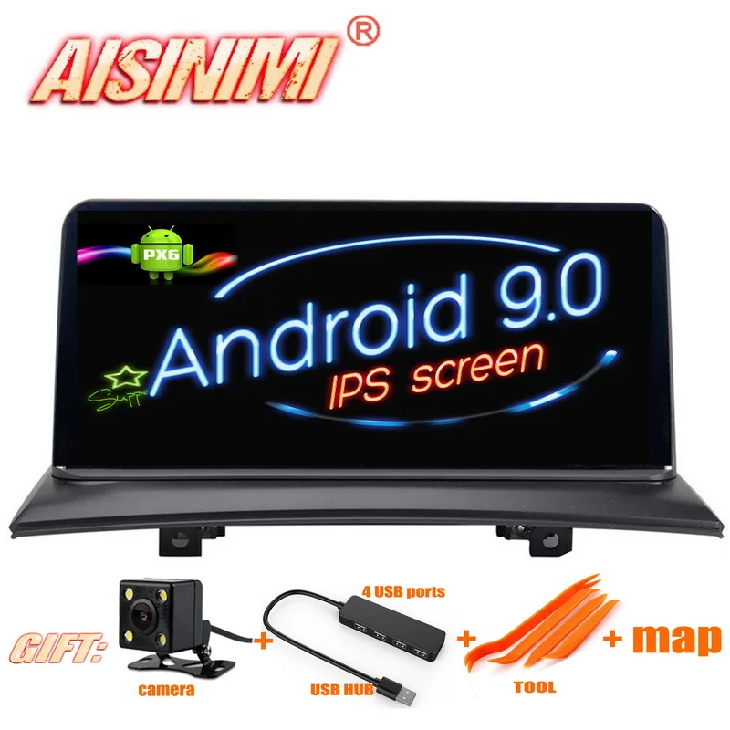 AISINIMI Android 9 0 PX6 4G 64G Автомобильный Dvd Navi плеер для BMW X3 E83 (2004 2009) автомобильный аудио