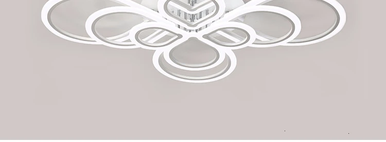 Современный светодиодный светильник для гостиной, дома, спальни, белый светильник с пультом дистанционного управления