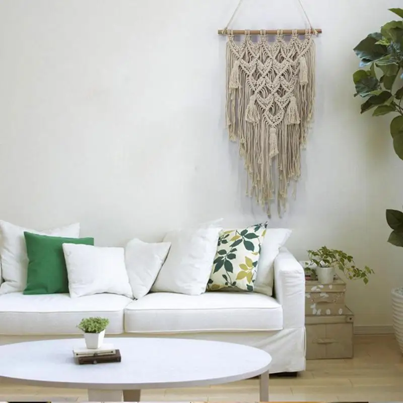 

Macrame Cotton Tapestries Wall Hanging Tapestry Hot Selling Delicate Safety Durable Lace Apartment Studio Household Decor