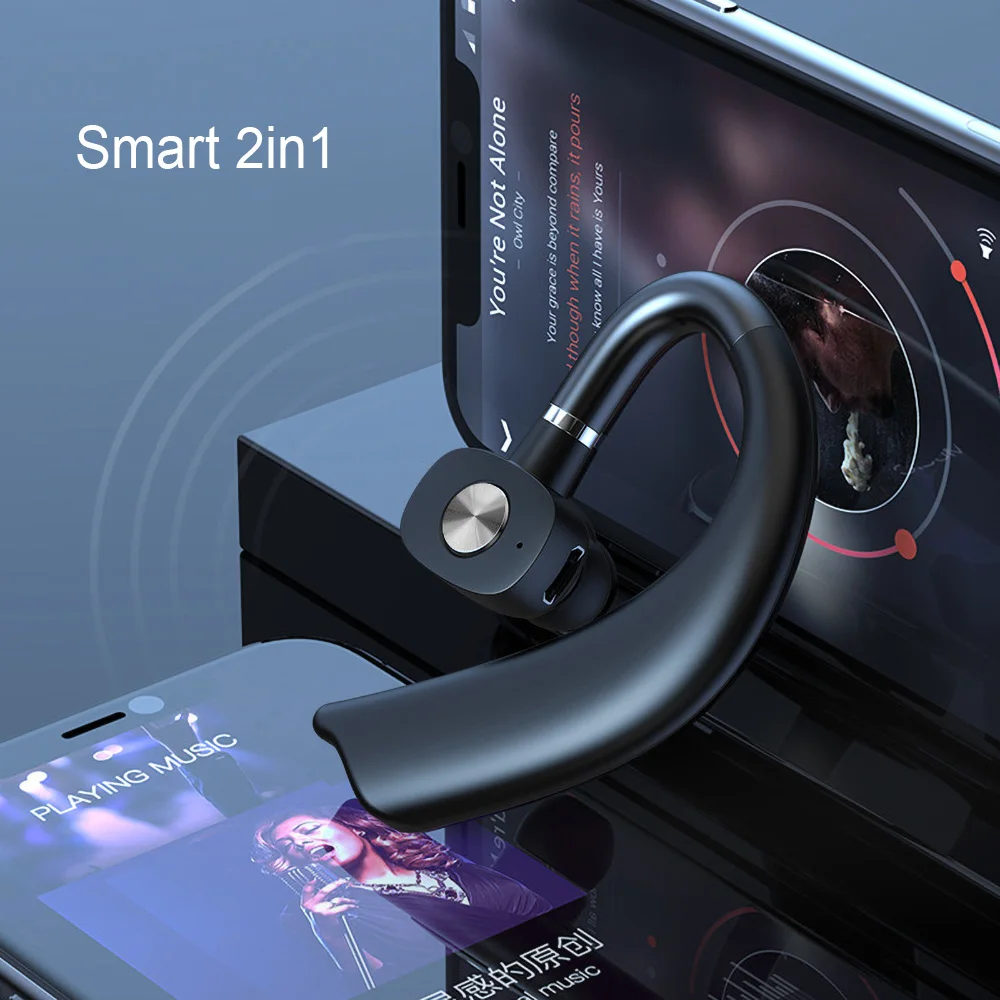Bluetooth наушники KEBIDU с одним ухом и микрофоном|Наушники гарнитуры| |