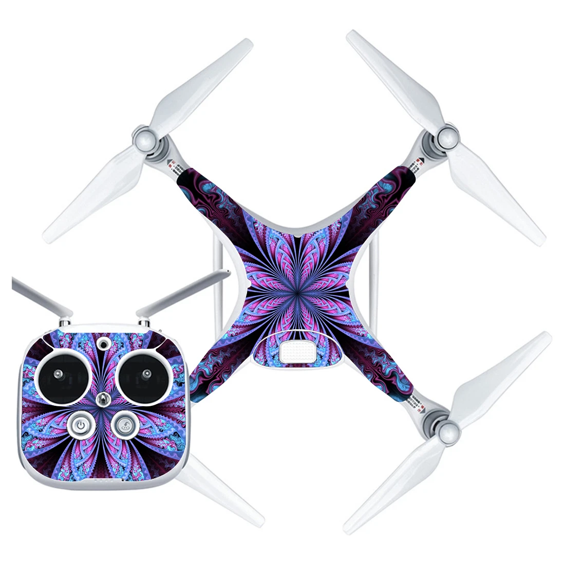 

Beautiful Flower Style Vinyl Skin Sticker for DJI Phantom 4 Drone And Remote Controller 0120