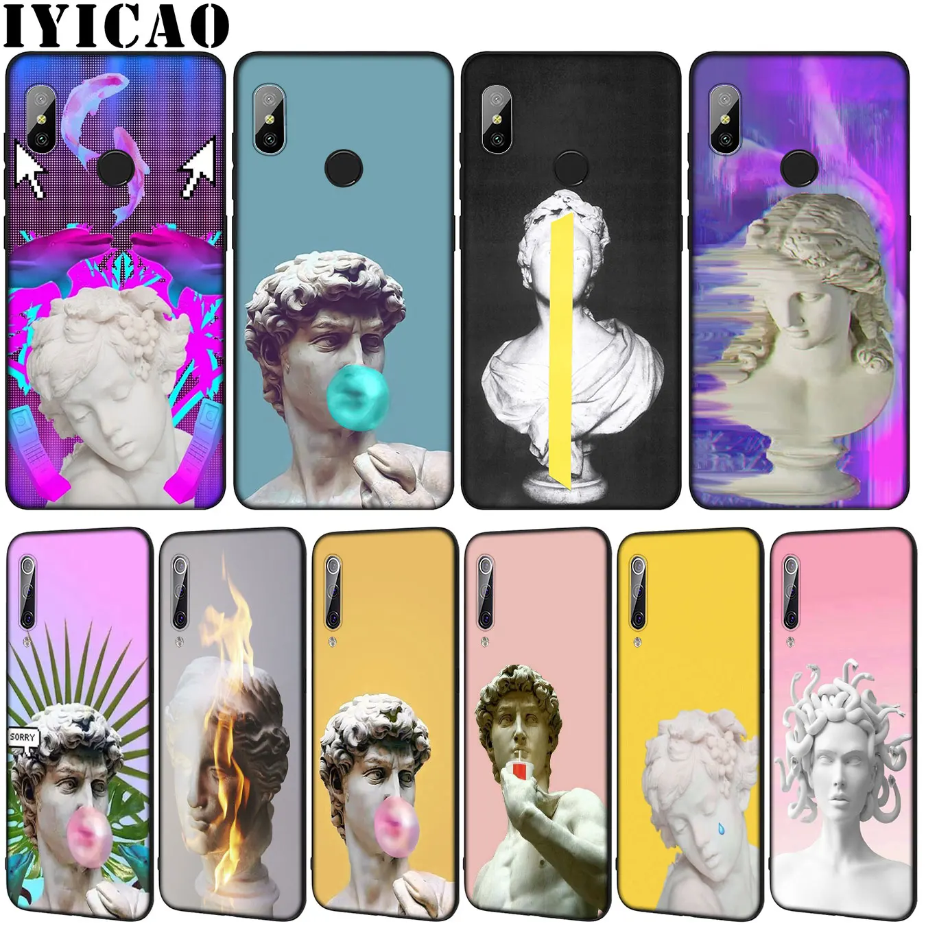 Plaster statue David Lisa Aesthetic Soft Phone Case for Xiaomi Mi 10 9 9T A3 Pro 8 SE A2 Lite A1 6 CC9 CC9E pocophone f1 Mi10 | Мобильные