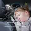 12V/24V Mini Car Fan ABS Black Auto Single Head Fan USB Universal Car Fan Suction Cup Car Seat Back Fan 360 degree Cooling Fan ► Photo 3/6