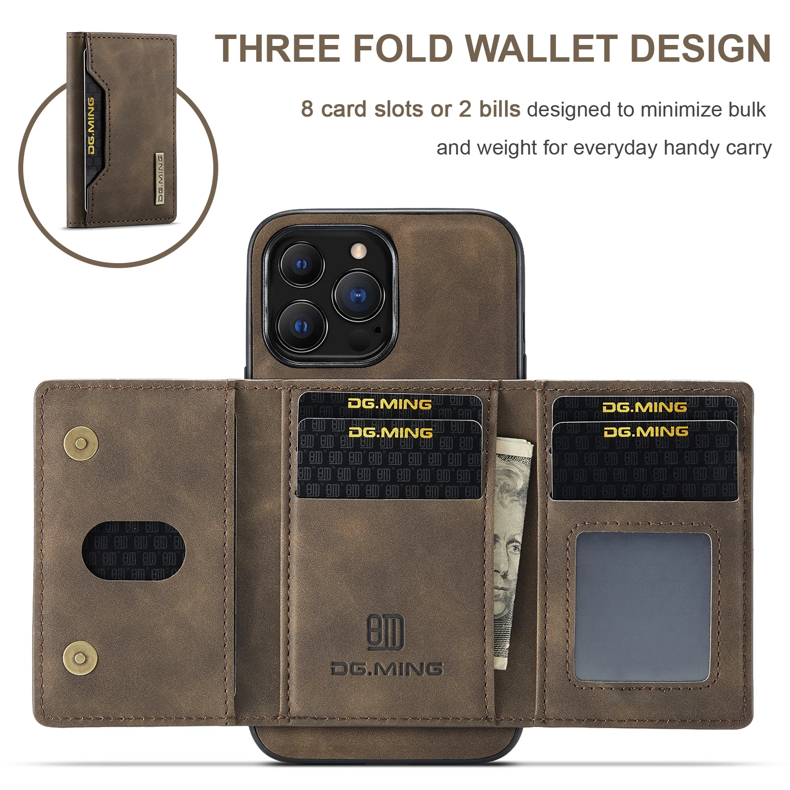 case iphone 13  2 in 1 Detachable Back Cover For iPhone 13 12 11 Pro Max Mini Wallet Case with Card Holder Magnetic Leather Pocket Slim case iphone 13 