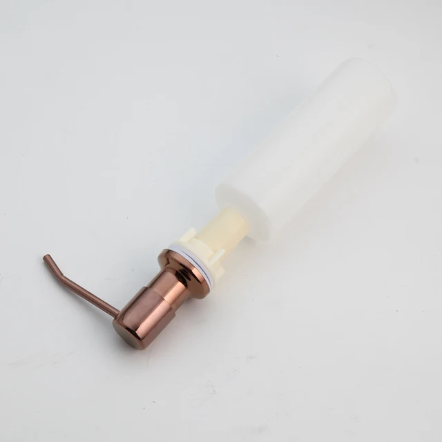 ZAPPO Rose Gold เครื่องจ่ายสบู่ 6 Choice เคาน์เตอร์ห้องน้ําจานเหลวปั๊มมืออ่างล้างจานเครื่องจ่ายสบู่ 6