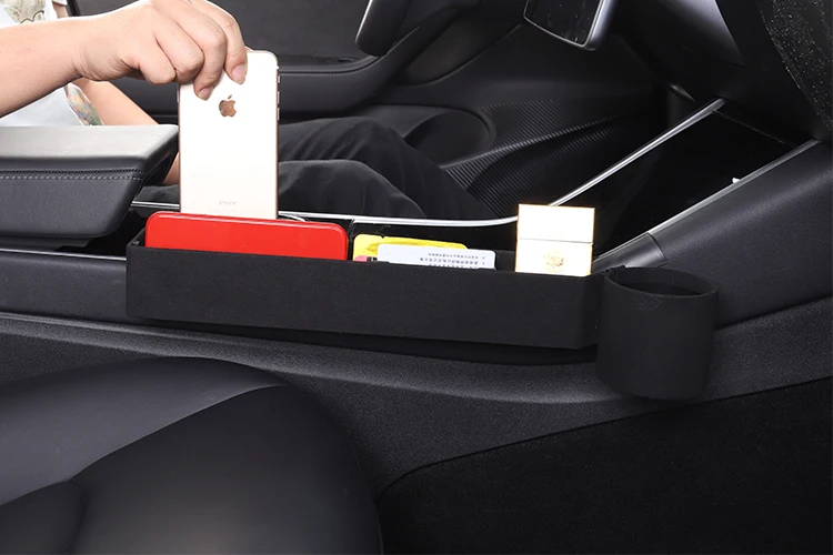 Для Tesla модель 3 пластиковый Автомобильный Центр пассажирская сторона коробка для хранения сиденья телефон ключ карты лоток аксессуары