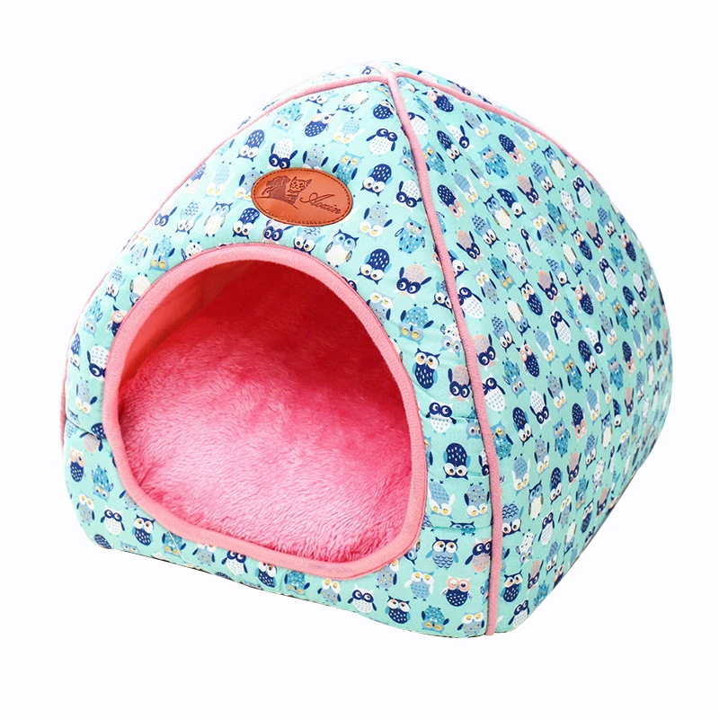 Small Pet Dog Beds Mat Cat Kennel Blanket Thicken Winter Pets Puppy Bulldog Beds Mattress Flannel Fabric Warm Pets House Tent