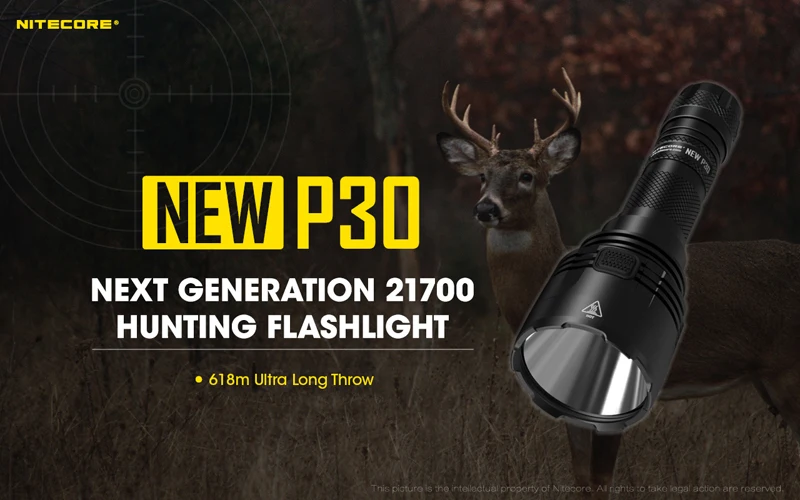 Nitecore NEW P30 Hunting Flashlight (8-1)
