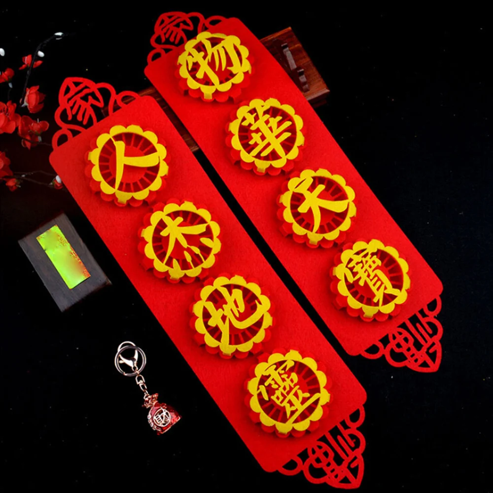 

Chinese New Year Decorations Spring Festival Couplet DIY Christmas Decorations Home New Year 2020 for Door Window Lucky Decor