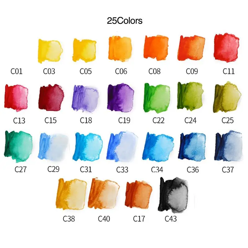 Пигментный набор красок однотонная Акварельная кисть для рисования акварельные краски складной костюм детские игрушки для рисования
