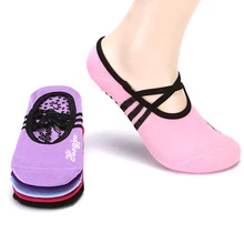 Женская Профессиональная анти полосатая повязка спортивные носки для йоги женские вентиляционные Пилатес детские колготки танцевальные носки тапочки