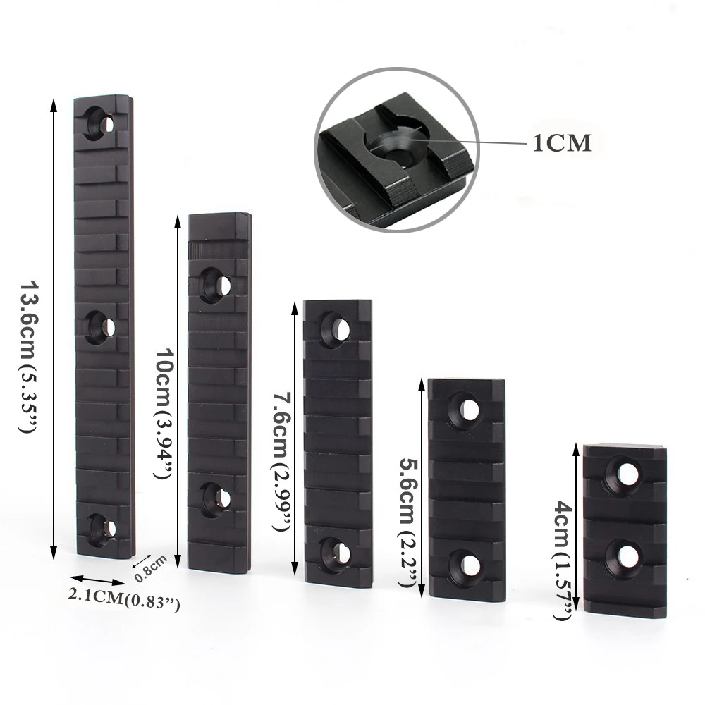 

5/7/9/13 Slots 21mm Rifle Scope Mount Keymod Weaver Picatinny Rail Military Aluminum Tactical Mount Base Hunting Gun Accessories