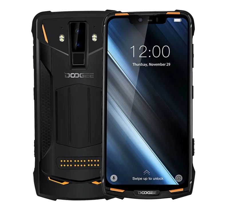Оранжевый Doogee S90C 4 Гб 64 Гб сотовый телефон разблокировка лица отпечаток пальца 6,1" OTG NFC Беспроводная зарядка Android 9,0 5050 мАч смартфон - Цвет: Оранжевый