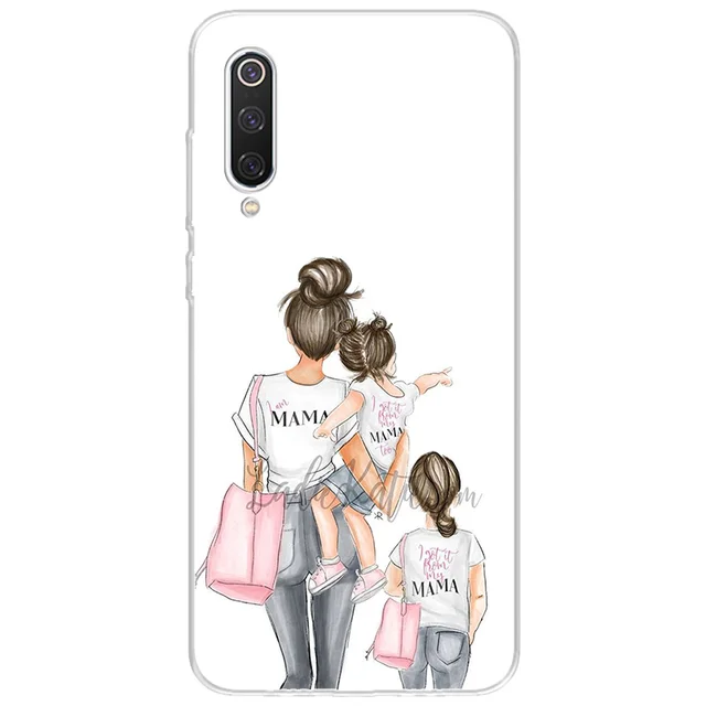 Baby Mom Child Design Csae For Remi Note 5 7 8 9 Pro Cover Soft For Redmi 5 6 6A 7 7A Y3 8 9 9A 9C S2 Coque Mi K20 Pro Shell A062 (8)