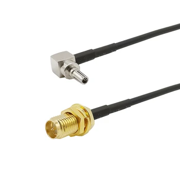 

RF RG174 Cable CRC9 Male Plug Right Angle To RP SMA Female Jack Coax Pigtail Jack Plug Wire Connector Adapter For HUAWEI 3G/4G