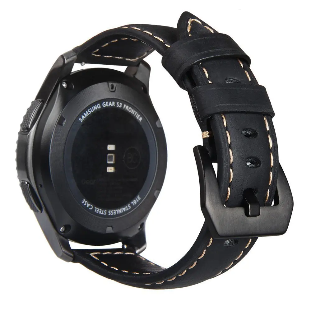 COMLYO кожаный наручный ремешок для часов для samsung gear S3 ремешок замена умный ремешок для часов для samsung galaxy watch 46 мм браслет