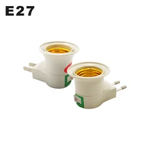 E27 настенный держатель лампы конвертер E27 переключатель лампа база круглый ножной винт США ЕС вилка с кнопкой Вкл/Выкл светодиодный светильник розетка