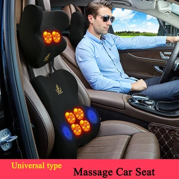 

Theshy 3D Electric Vibration Kneading Massage Chair In Car Home Office Lumbar Back Neck Car Seat Massager with USB Charging