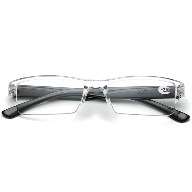 XojoX, ультра-светильник, очки для чтения из смолы, для женщин и мужчин, прозрачные линзы, очки для пресбиопики по рецепту, диоптрий+ 1,0 1,5 2,0 2,5 3,0 3,5 - Цвет оправы: Черный