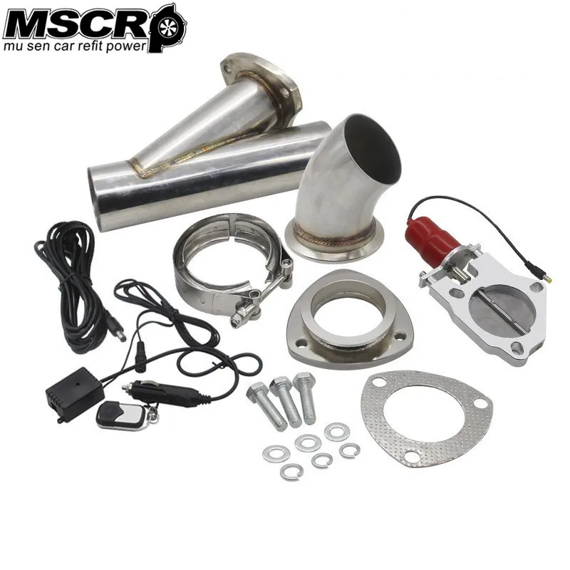 2.0" 2.25" 2.5" 3.0" Electric Stainless Exhaust Cutout Cut Out Dump Valve/switch with Remote control