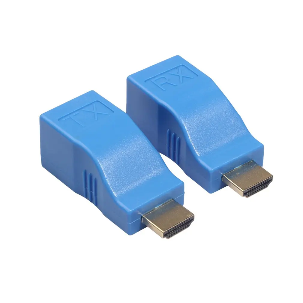 HDMI удлинитель к RJ45 LAN Сетевой удлинитель передатчик приемник TX RX Cat5e CAT6 Ethernet кабель V1.4 30m 4K HD tv 1080P