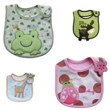 Детские хлопковые Слюнявчики для младенцев, Слюнявчики, детские непромокаемые нагрудники, Одежда для новорожденных, аксессуары с рисунками животных